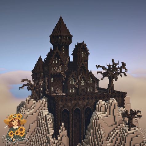 🧛‍♂️ Dracula's Castle 🏰 - Swipe ➡️ for a bonus spooky shader! What is your favorite vampire movie?? This build is now available on my Patreon Shop! Check the link in my bio (it's also discounted until 11/1)! Full build process is available on my YT channel ❤️ Shader: 🎃 BSL 🎃 Spooklementary Texture: 🎃 Mizuno's 16 Craft CIT: 🎃 Kaydicraft 🎃 Ghoulcraft #minecraft #minecraftbuildideas #aesthetic #halloween #dracula #minecraftcastle #gothic #castle #Mizunos16Craft #minecraftbuilds #cozy... Dracula Castle Minecraft, Dark Souls Architecture, Evil Castle Minecraft, Minecraft Gothic Cathedral, Gothic Minecraft Castle, Midevil Minecraft Build House, Victorian Minecraft Builds, Ghoulcraft Minecraft, Goth House Minecraft