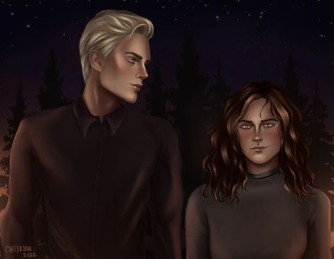 Malfoy Manor, Dramione Fan Art, Draco And Hermione, Draco Malfoy, Hermione, Game Of Thrones Characters, Harry Potter, Wattpad, Fan Art