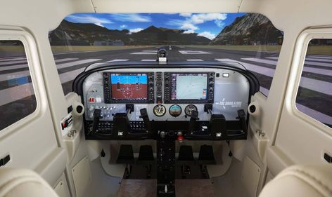 Beechcraft Baron, Aircraft Instruments, Flight Simulator Cockpit, Glass Cockpit, Gaming Lounge, Cessna 172, Private Pilot, Aircraft Interiors, Pilot Training