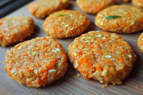 Salmon & Carrot Cookies for Dogs Cookies For Dogs, Homemade Dog Treat Recipes, Salmon Dog Treats, Salmon Patty, Flaked Salmon, Dog Treat Recipe, Carrot Cookies, Parchment Paper Baking, Dog Treats Homemade Recipes