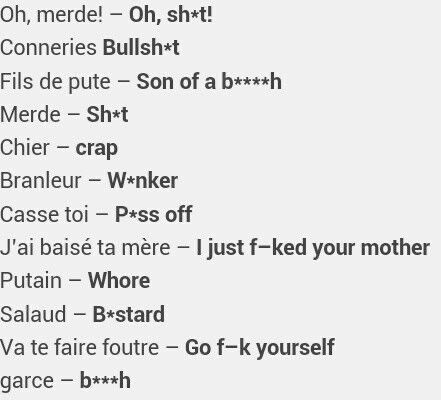 Curse In French, French Bad Words, French Cuss Words, French Curse Words, French Guys, French Vocab, Tumblr Text Posts, Words In Different Languages, Menulis Novel