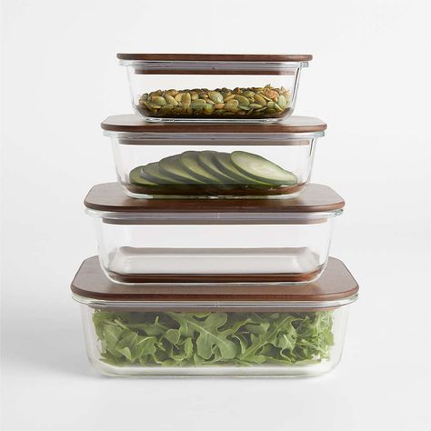 New Arrivals: Kitchen Storage | Crate & Barrel Baking Dish Set, Herb Jar, Glass Storage Containers, Ceramic Baking Dish, Glass Food Storage, Crate Storage, Glass Food Storage Containers, Kitchen Canisters, Glass Storage