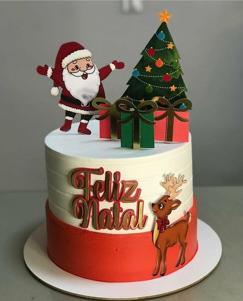 Jesus Birthday Party, Sweet Birthday Cake, Santa Cake, Bachelorette Cake, Christmas Themed Cake, Christmas Cake Designs, Jesus Birthday, Fathers Day Cake, Cake Makers