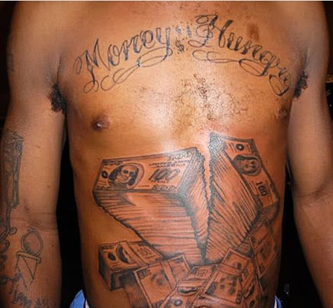 Money hungry? Then don’t waste it on stuff like this. - 15 of the Worst Bad Tattoos That'll Make Ya Glad You're Sober - Money Hungry Tattoo, Rich Tattoo, Money Hungry, Bad Tattoos, Funny Tattoos, Sketches Simple, Amazing Pics, Art Drawings Sketches Simple, The Worst