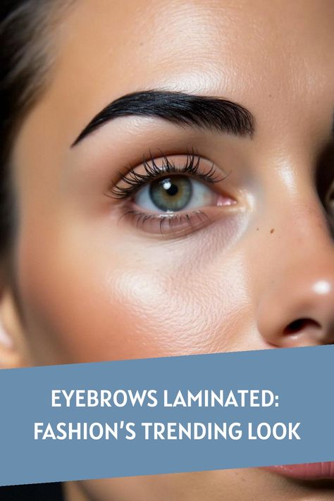 Eyebrows Laminated: Fashion’s Trending Look Eye Brow Lamination Aesthetic, Eyebrows Laminated, Brow Lamination Aesthetic, Brow Styles, Laminated Eyebrows, Groomed Eyebrows, Bridal Makeup For Brunettes, Eyebrow Lamination, Purple Smokey Eye