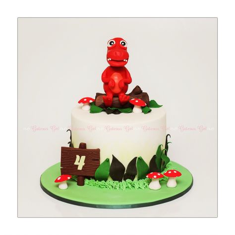 Red dinosaur cake. Gateaux Girl Red Dinosaur Cake, Dinosaur Eating Cake, Costco Dinosaur Cake, Dinosaur Cake Pan, Wilton Dinosaur Cake, Dinosaur Cake, Cake, Red