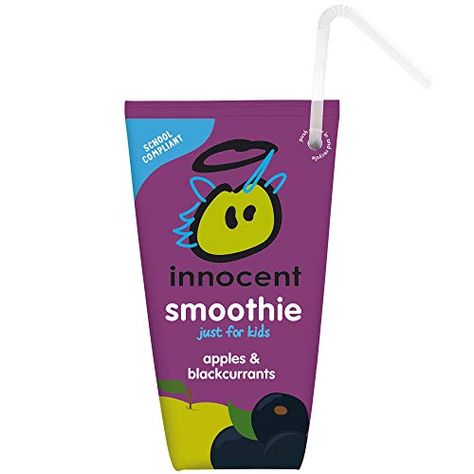 Smoothie With Milk And Frozen Fruit, Smoothie Design, Smoothie Packets, Honest Kids Juice Boxes, Antioxident Smoothie, Innocent Drinks, Innocent Smoothie, Tea Branding, Kids Packaging