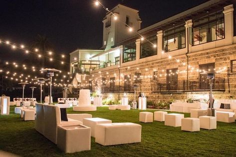 Engagements Proposals, Outdoor Events Decor, Backyard Lounge, Parking Lot Party, Salas Lounge, Backyard Reception, House Decor Ideas, Wedding Venue Los Angeles, Wedding Lounge