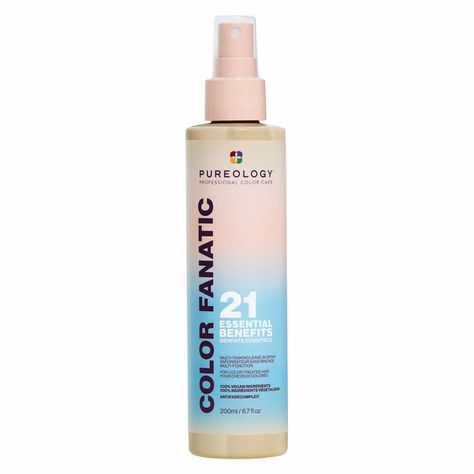 pureology Colour Fanatic Multi-Tasking Leave-in Spray : Amazon.co.uk: Beauty Hair Concerns, Detangler Spray, Heat Protectant, Aromatherapy Blends, Heat Damage, Frizz Control, Moisturize Hair, Color Treated Hair, Leave In Conditioner