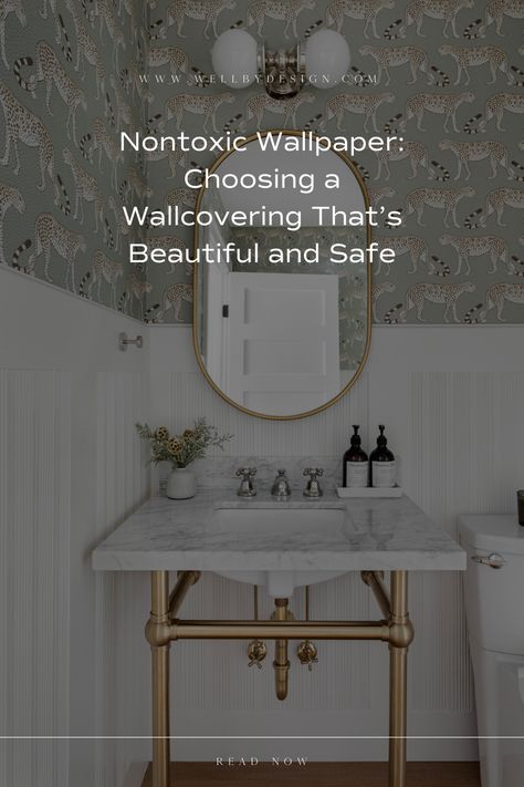 But not all wallpaper is safe. There are nontoxic wallpaper options on the market, but it’s important to be aware that many wallpapers (and pastes) contain chemicals that could be harmful. Here’s what you need to know to choose beautiful nontoxic wallpaper. Georgia Wallpaper, Chasing Paper, Wallpaper Companies, All Wallpaper, Lulu And Georgia, Water Based Paint, Burke Decor, Guest Bedrooms, Farrow Ball