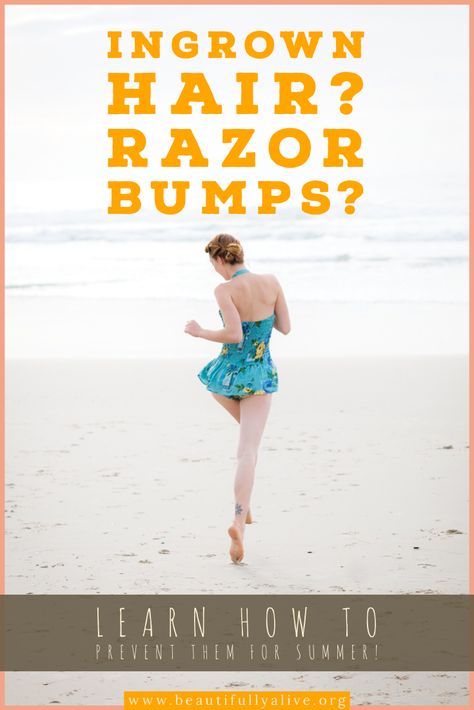 Summer is here, which means for most of us, it’s time to bust out our best razors! That also means it’s time to figure out how to get rid of razor bumps in time to wear your #favorite #bikini — With #sensitiveskin — especially at the bikini line, razor bumps seem like something you have to endure. But that's not true because we have tips for #homeremedies and tricks you can use to get rid of razor bumps and ingrown hairs! — Check it out. beautifullyalive.org#getridrazorbumps Shaving Bumps, Best Shaving Cream, Swim Season, Prevent Ingrown Hairs, Razor Bumps, Ingrown Hairs, Skin Care Tutorial, Beauty Makeup Tips, Summer Is Here