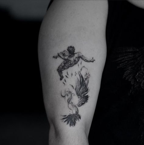 Is It Better To Speak Or Die Tattoo, Icarus Tattoo, Tats Ideas, Shadow Tattoo, Dark Tattoos, Simple Tattoos For Guys, Grunge Tattoo, Wrist Tattoos For Guys, Tattoo Inspiration Men