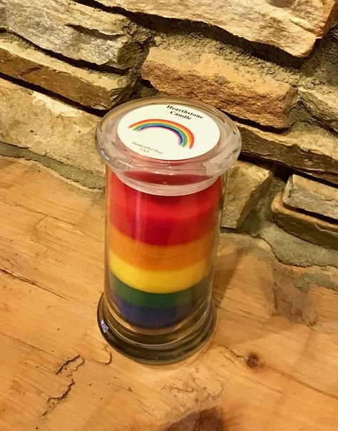 Rainbow Candles Diy, Gifts For Lgbtq Teens, Lgbtq Stuff To Buy, Pride Cups, Pride Candles, Oil Candles, Best Soap, Gatorade Bottle, Lgbt Pride