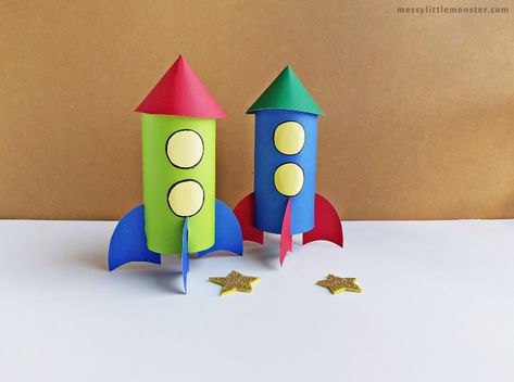 Rocket Craft For Kids, School Bus Crafts, Rocket Craft, Bus Crafts, Planet Crafts, Spring Flower Crafts, Under The Sea Crafts, Space Crafts For Kids, Transportation Crafts