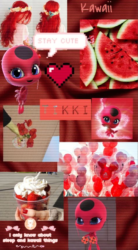 Tikki wallpaper ❤️ Miraculous 🐞 Red wallpaper 💖 Kawaii 💯 Red Wallpaper Kawaii, Tikki Wallpaper, Tikki Miraculous, Miraculous Ladybug Costume, Tikki Y Plagg, Ladybug Costume, Miraculous Wallpaper, Miraculous Ladybug Wallpaper, Miraculous Ladybug Movie