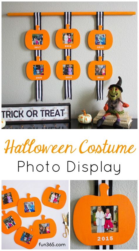 Halloween Photo Display Ideas, Halloween Craft With Kids Picture, Halloween Photo Display, Halloween Photo Craft, Popsicle Stick Picture Frame Halloween, Halloween Frames Diy, Diy Halloween Pictures, Diy Halloween Picture Frames, Halloween Polaroid Frame