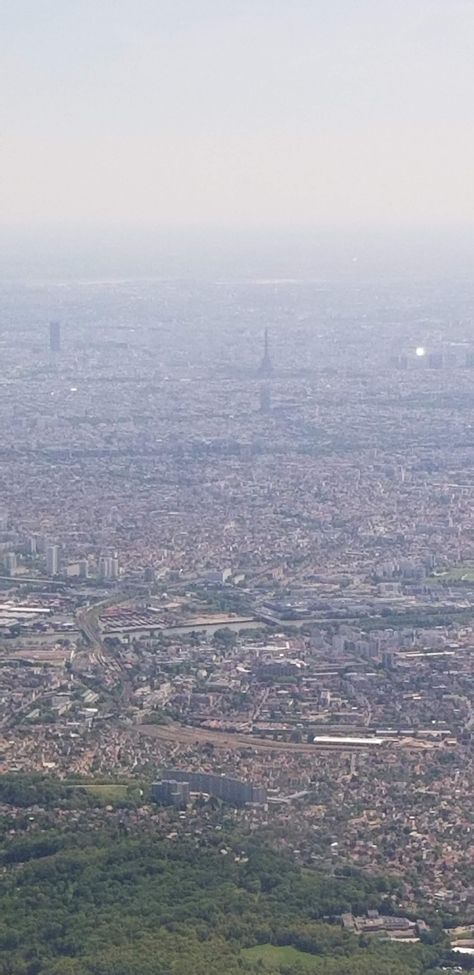 Eiffel Tower from the plane Plane View, Lisbon, Airplane View, Eiffel Tower, Tower, Paris, Travel