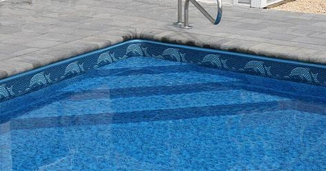 Pool Steps Inground, Steel Pool, Inground Pool Landscaping, Swimming Pool Liners, Vinyl Pool, Pool Liner, Pool Steps, Pool Liners, Vinyl Liners