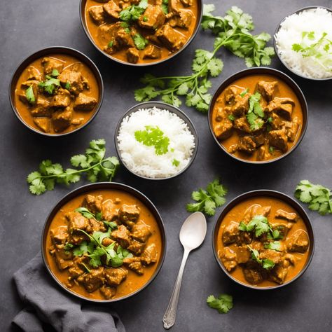 This beef curry recipe’s a flavorful, hearty dish that’ll tantalize taste buds. Tender beef cubes simmer in aromatic spices, coconut milk, beef broth for about two hours. Onions, garlic, ginger, tomatoes add depth. Curry powder, turmeric, cumin, coriander, garam masala create complex flavors. Garnish with cilantro; serve with steamed rice or naan bread. Perfect comfort food that’s sure to impress! Beef Cubes, Beef Curry Recipe, Healthy Fruit Desserts, Breakfast Cocktails, Best Beef Recipes, Meat Pasta, Beef Curry, Alfredo Sauce Recipe, Food Substitutions