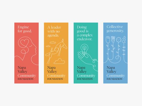 Napa Valley Community Foundation by Maxwell Holyoke-Hirsch on Dribbble Community Branding, School Marketing, Sketchbook Assignments, Direct Mail Design, Art Assignments, Wellness Community, Billboard Design, Creative Box, Typography Poster Design