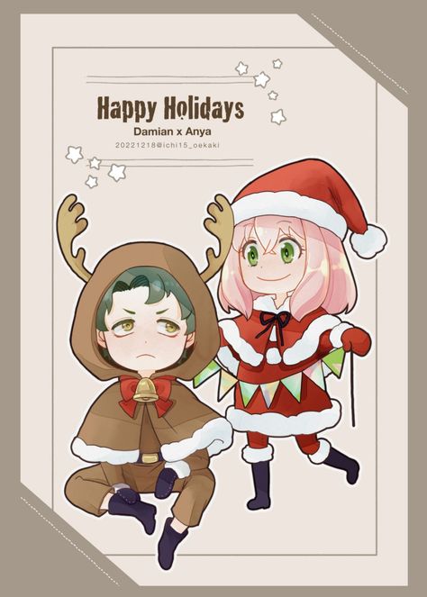 Anya And Damian, Christmas Time, On Twitter, Twitter, Anime