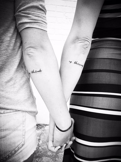 "As thick as thieves" #bestfriendink Thick As Thieves, Friend Tattoos, Triangle Tattoo, Tattoos