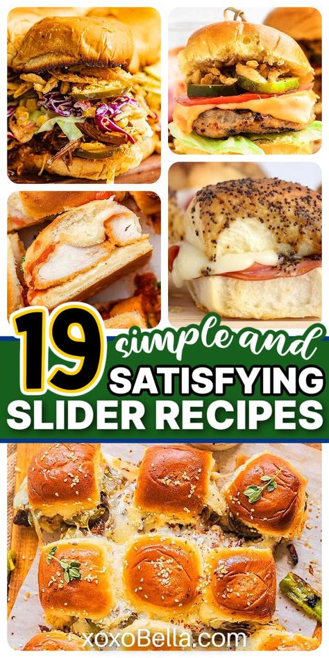 Sensational slider recipes Hoagie Recipes, Sliders Burger, Big Mac Sliders, Cheeseburger Recipes Homemade, Turkey Reuben, Turkey Burger Sliders, Homemade Burger Recipe, Meat Sandwiches, Sliders Recipes