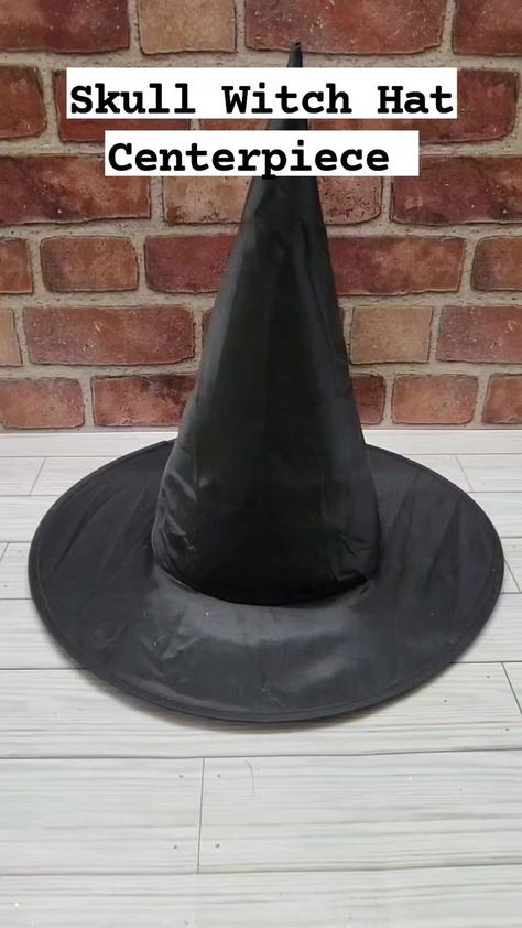 Witch Centerpiece Ideas, Witch Hat Centerpiece, Witch Centerpiece, Honeymoon Shower, Creepy Halloween Decorations, Dollar Store Diy Projects, Witch Diy, Fall Halloween Crafts, Halloween 2023