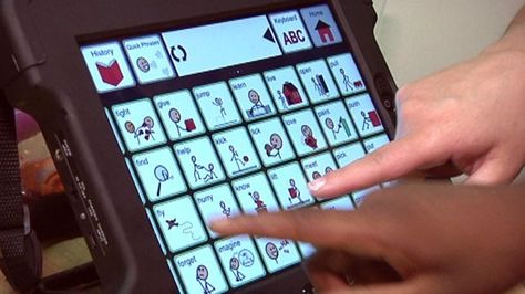 Technology Can Help Nonverbal Kids Assistive Technology Devices, Communication Board, Social Communication, Preschool Special Education, Assistive Technology, Eating Food, School Psychology, Learning Disabilities, Special Education Teacher