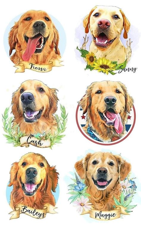 Golden Retriever Tattoo, Christmas Golden Retriever, Tatoo Dog, Golden Retriever Art, Corgi Art, Pet Memorial Gifts, Dog Flower, Dog Tattoo, Dog Tattoos