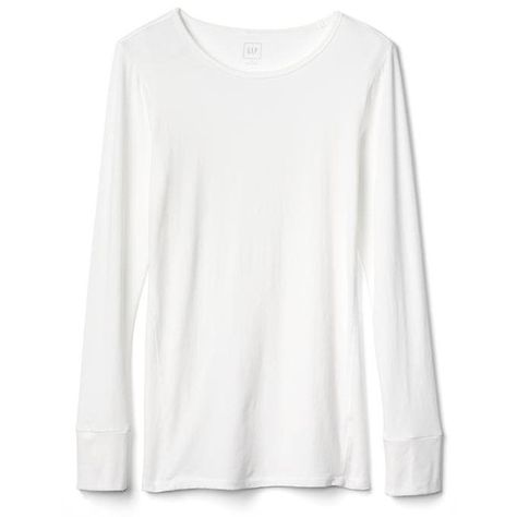 Gap Women Long Sleeve Crewneck Feather Tee ($25) ❤ liked on Polyvore featuring tops, t-shirts, tall, white, crew t shirts, long sleeve stretch t shirt, long sleeve white t shirt, slim fit crew neck t shirts and long sleeve crew tee Baggy White Long Sleeve Shirt, White Undershirt Long Sleeve, White Long Sleeve T-shirt Comfortable Fit, White Long Sleeve T-shirt With Pockets, Aesthetic Clothes Png, White Long Sleeve Relaxed Fit T-shirt, Full Sleeve Tshirt, Baggy T-shirt, White Long Sleeve Tee