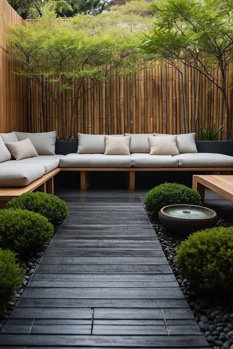 Japanese Style Patio, Japanese Style Backyard, Japanese Patio, Modern Japanese Garden, Photography House, California Life, Japanese Garden Landscape, Pocket Garden, Backyard Layout