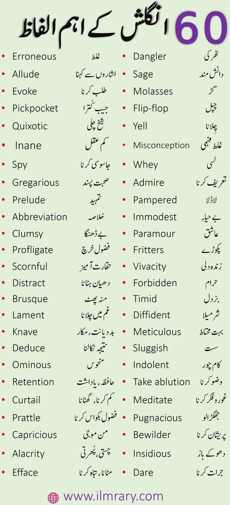 Urdu To English Words, Synonyms With Urdu Meaning, Daily Use Words In English To Urdu, English Urdu Vocabulary, Islamic Vocabulary In English, Daily Use English Words With Meaning, Word Meaning English To Urdu, Words Meaning In Urdu, Word Abbreviations