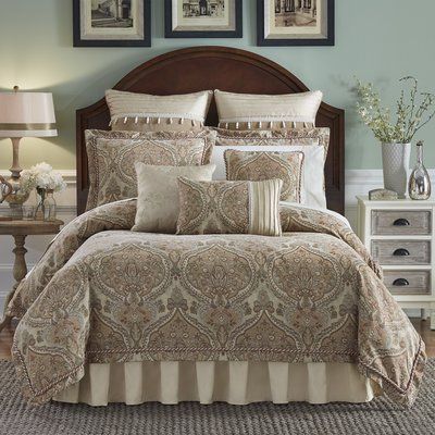 Wayfair Bedding, Waterford Bedding, Hotel Bedding Sets, Couples Decor, Affordable Bedding, Genius Ideas, Dekorasi Kamar Tidur, Couple Bedroom, King Comforter Sets