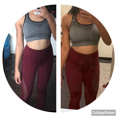 What you can see here is a progress picture showing a weight gain from 111 pounds to 115 pounds. That's a solid total gain of 4 pounds. 115 Pounds, 115 Lbs, Progress Pictures, Weight Gain, Picture Show, The Journey, Sports Bra