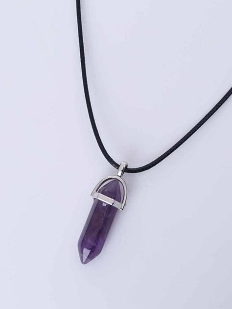 Geometric Pendant Necklace, Stone Choker, Natural Stones Necklace, Silver Jewellery Sets, Necklace Chain Lengths, Pendent Necklace, Geometric Pendant, Amethyst Necklace, Crystal Necklace Pendant