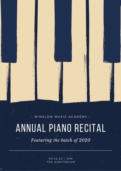 Music Event Poster, Recital Poster, Learn Piano Beginner, Piano Poster, Classical Music Poster, Learn Piano Fast, Event Poster Template, Concert Poster Design, Poster Dark