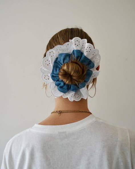 Up close and personal 👀 Valentine’s Day scrunchies launching this Friday 6:00pm GMT ⏰ 📸 @_lucyaitken Scrunchy Bun, Big Scrunchies, Scrunchie Styles, Stylish Hairstyles, Up Close And Personal, Stylish Hair, Hair Inspo, Scrunchies, Hair Ideas