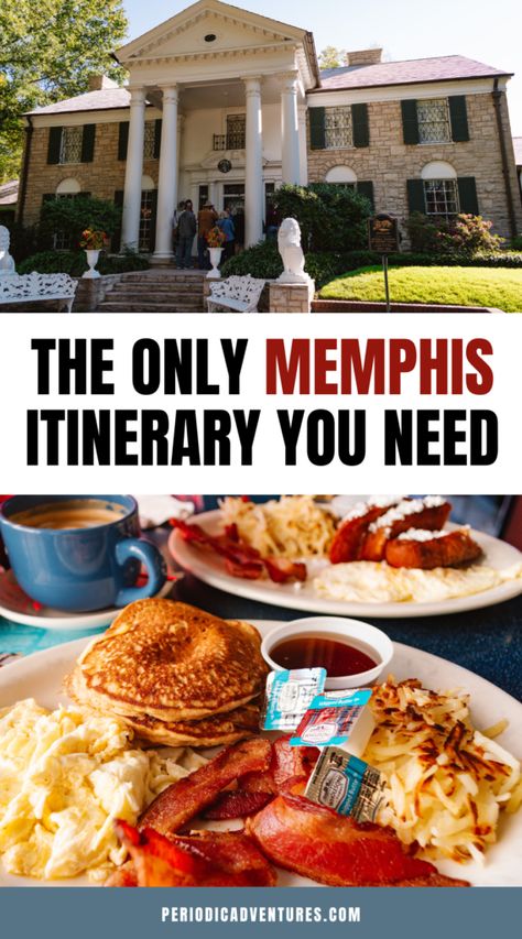 This is the only Memphis, TN itinerary you need for a weekend in Memphis. This travel guide includes where to stay in Memphis, the best things to do in Memphis, and the best restaurants in Memphis including BBQ, breakfast spots, and more! This Memphis itinerary includes the National Civil Rights Museum, Elvis Presley's Graceland, Stax Museum, and more! Civil Rights Museum Memphis, 2 Days In Memphis, What To Do In Memphis Tn, Memphis Restaurants Best, Where To Eat In Memphis, What To Wear In Memphis Tn, Memphis Outfits Winter, Memphis Things To Do, Memphis Tennessee Outfits