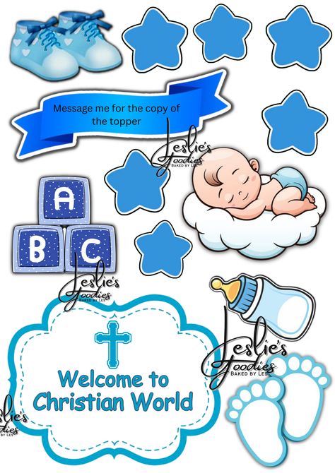 Baptism Cake Topper Message me if you need the topper here at: https://www.facebook.com/lesliesgoodiesbakedbyles Christening Cake Topper Printable, Cavite City, Baptism Cake Topper, Cake Topper Printable, Christian World, Cupcake Toppers Printable, Baptism Cake, Christening Cake, Cupcake Toppers