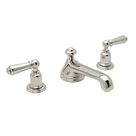 Polished Nickel Bathroom Faucet, Polished Nickel Bathroom, Perrin And Rowe, Widespread Faucet, Boy Bath, Chrome Fixtures, Lavatory Faucet, Faucet Handles, Bathroom Hardware