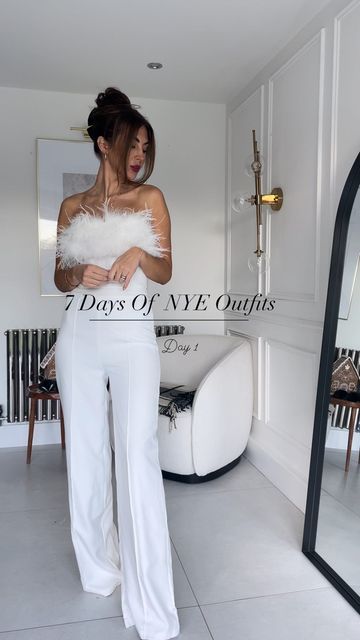 New Year’s Eve Pants Outfits, All White New Years Eve Party Outfit, Black And White New Years Eve Outfit, Couples New Years Eve Outfits Classy, New Years Eve Outfits White, New Years Eve Outfits Gold, White New Years Eve Outfit, New Years Eve Outfits Classy, New Years Eve Party Outfits