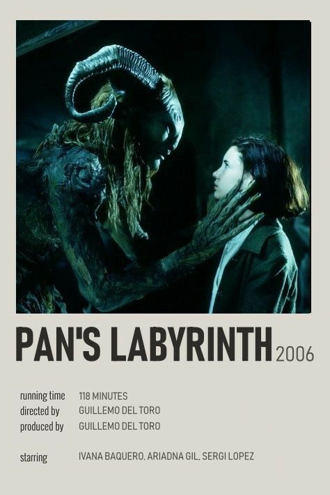 Labyrinth Movie Poster, Ivana Baquero, Pan's Labyrinth, Indie Movie Posters, Labyrinth Movie, Doug Jones, Movies To Watch Teenagers, Movie Card, Iconic Movie Posters