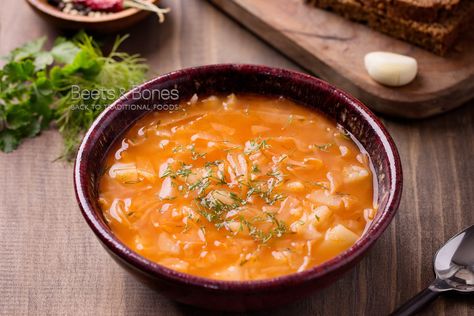 russian cabbage soup Russian Cabbage Soup, Fermented Cabbage, Lemon Potatoes, Russian Food, Meatless Main Dishes, European Recipes, Vegetarian Cabbage, European Cuisine, Special Diet