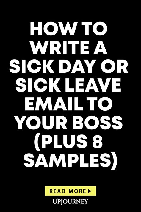 Learn the art of crafting a professional sick day or sick leave email to your boss with these helpful tips and 8 sample templates. Whether you're feeling under the weather or simply need a mental health day, perfect your communication skills with this guide. Keep in mind the importance of clarity, honesty, and gratitude when requesting time off work. Use these samples as inspiration to effectively communicate your situation while maintaining professionalism in your correspondence. Master the art Off Sick, Work Etiquette, Psychology Terms, Sick Time, Employee Handbook, Sick Leave, Learn To Write, Sick Day, Friendship And Dating