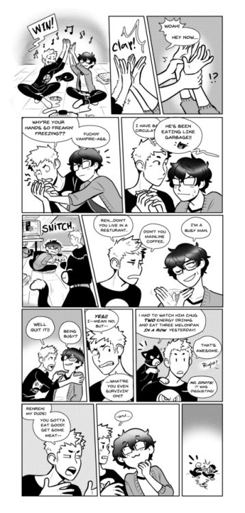 Persona 5 Memes, Ryuji Sakamoto, Persona Five, Persona 5 Anime, Persona 5 Joker, Akira Kurusu, 5 Anime, Cool Poses, Comic Page