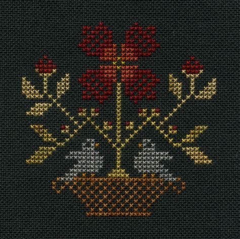 Folk Cross Stitch, Cross Stitch Projects Ideas, Cross Stitch Geometric, Sewing Machine Embroidery, Cross Stitch Patterns Flowers, Vintage Cross Stitches, Floral Cross Stitch, Cross Stitch Samplers, Sewing Embroidery Designs