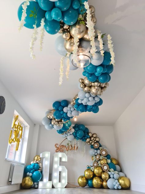 Party Balloons Diy, Balloons Galore, Deco Ballon, Balloon Garland Diy, Simple Birthday Decorations, Balloon Crafts, Diy Balloon Decorations, Birthday Party Theme Decorations, Birthday Balloon Decorations