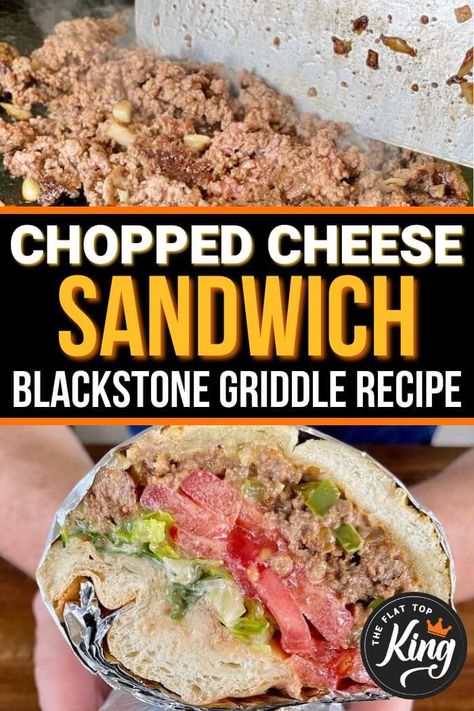 Chopped Cheese Sandwich, Outdoor Cooking Recipes, Chopped Cheese, Cheese Sandwich Recipes, Griddle Recipes, Sub Sandwiches, Dutch Oven Cooking, Braised Beef, Cheese Sandwich