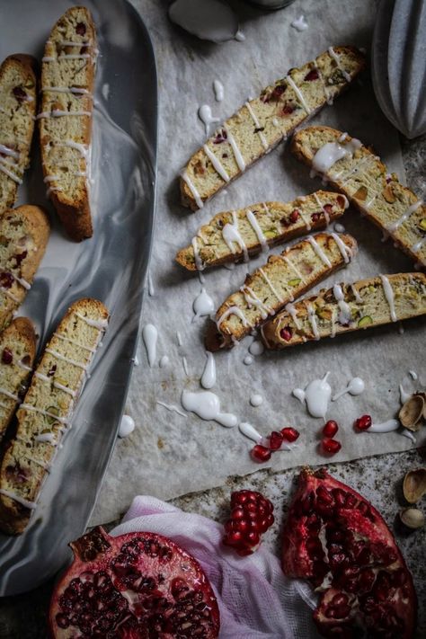 pomegranate pistachio and lemon biscotti Pomegranate Pistachio, Twigg Studios, Lemon Biscotti, Lemon Pistachio, Xmas Hampers, Pomegranate Recipes, Strawberry Tree, Jalapeno Recipes, Lemon Icing